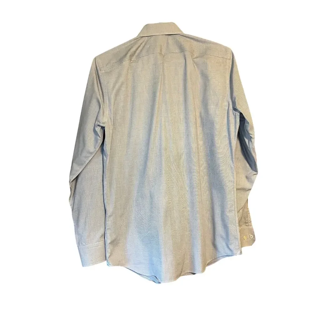 Banana Republic Grant Slim Fit Gray Button Down Shirt Size Medium